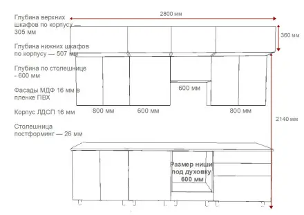 Аликанте - 23 (2800 мм)