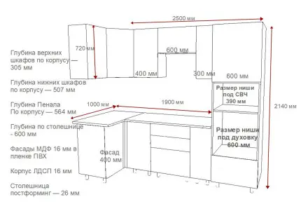 Аликанте - 6 (1000х2500 мм)