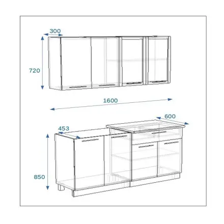 Акация - 5 (1600 мм)