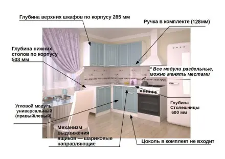 РоялВуд Голубой Прованс - 3 (1200х1400 мм)