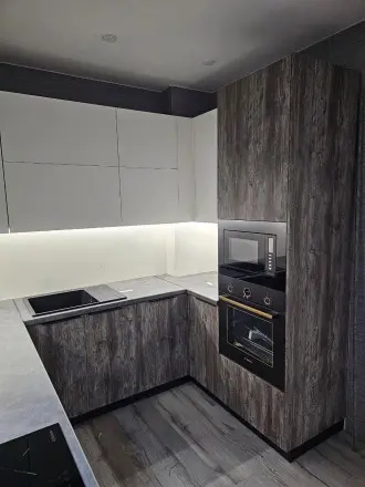 Кухня Бучард Софт серый