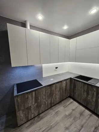 Кухня Бучард Софт серый