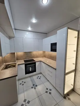 Кухня Белый глянец профиль Gola