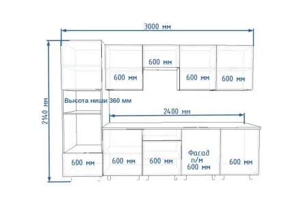 Стамбул Дуб сонома - 9 (3000 мм)