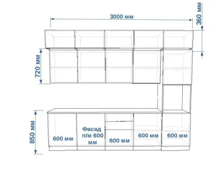 Фаска Обсидиан Дуб сонома - 19 (3000 мм)